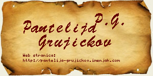 Pantelija Grujičkov vizit kartica